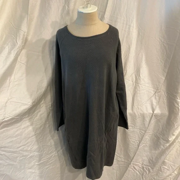 J.Jill army green sweatshirt dress